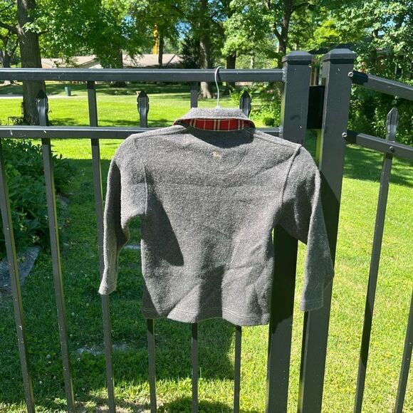 Burberry Wool Long Sleeve Polo Shirt NWT - Picture 3 of 6